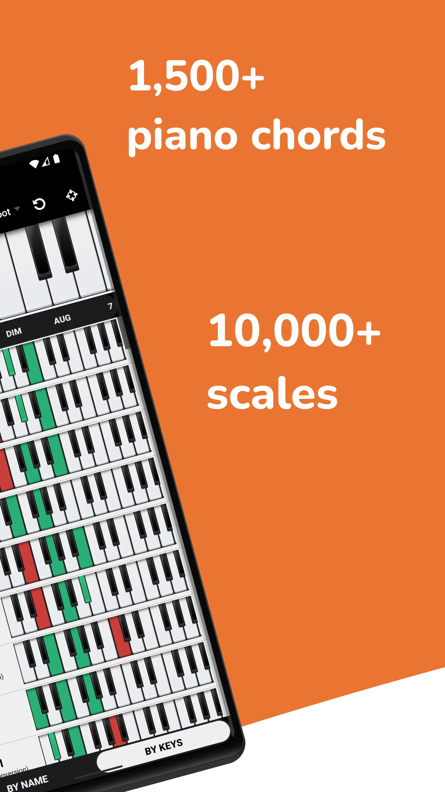 Piano Chords, Scales Companion screenshot