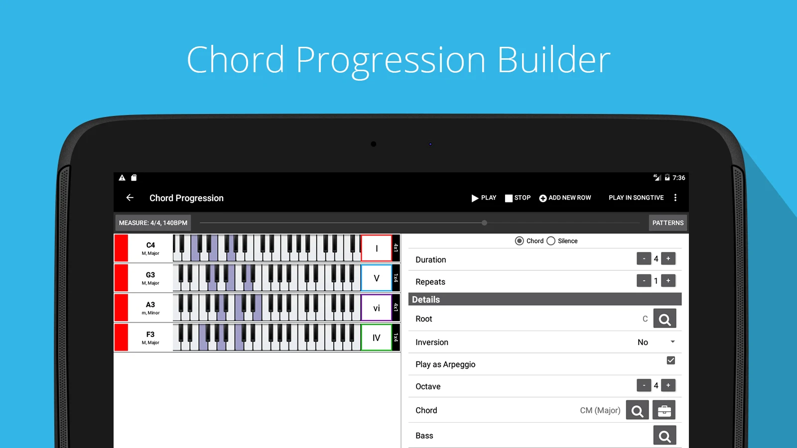 Piano Chords, Scales Companion screenshot